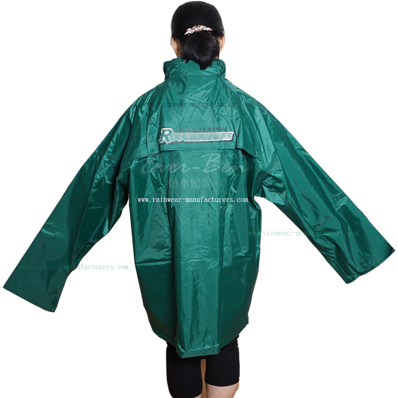 Nylon Green waterproof clothing insulated rain gear